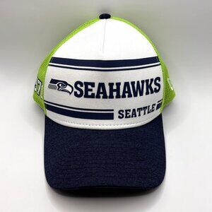 New Era 39thirty Seattle Seahawks NFL Fitted M/L Hat Cap Colorful Blue/Wht/Green